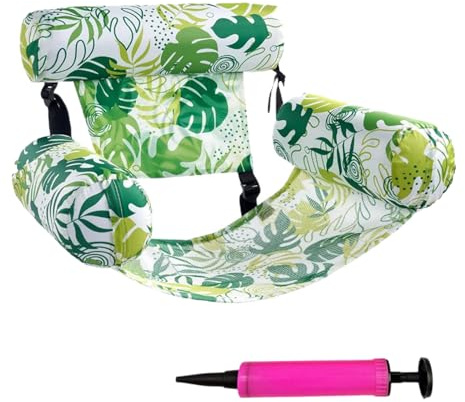Sillón Flotante Para Piscina De PVC Resistencia Hamaca Agua Compacta Viajes Con Costuras Reforzadas Y Uso Familiar Flotador Piscina Inflable