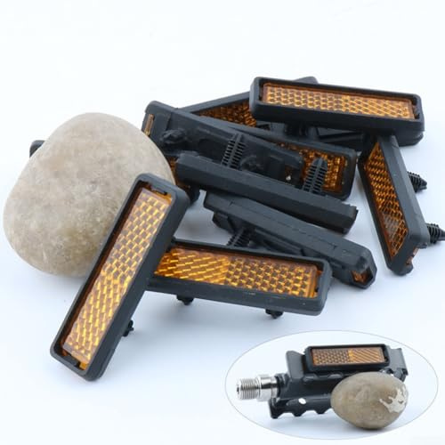 Reflectores de pedal de bicicleta de 24 piezas, incluye reflector trasero para una reflexión clara y brillante en carreteras por la noche (4 piezas)