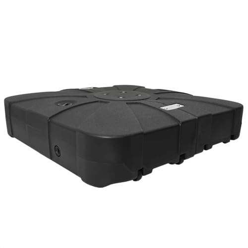 Mokuyary Base de Parasol à Bras déporté Noir 86x86x19 cm Jardin | Pieds Base pour Parasol de Terrasse, Piscine, Patio, Restaurant