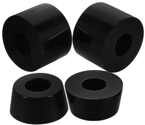 YARNOW Almohadillas Elevadoras para Patineta Espaciador en Línea para Patineta Pu Negro Reduce Vibración y Desgaste para Soporte de Doble
