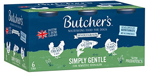 Butcher's Complete Wet Can Adult Dog Food Simply Gentle Loaf Pack 6x390g - Chicken, Salmon & Turkey