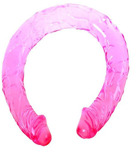 445mm Doble Pene, Un Consolador de doble cabeza de Silicona sexuales Consoladores- Dildo Realista anales y vaginal doble penetracion- para lesbiana, Mujer y Hombre