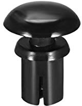 sourcing map Push Clip Rivet 5mm x 6.5mm PCB Circuit Panel Nylon Fastener Black 50 Pcs