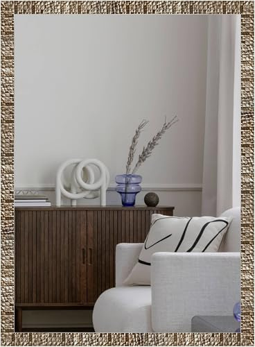 nielsen HOME Wandspiegel, 70 x 170 cm, Kunststoff, Bronze Glanz, Ganzkörperspiegel für alle Wohnbereiche, Hoch- & Querformat, anpassbare Aufhänger, Florentina