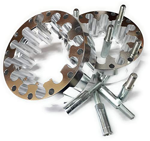 Separador Espaciador Extensor Rueda Delantera Solo Compatible con Polaris Xplorer 250 00-02 Ancho Amplia 45mm Por Rueda 4/156 Con Alargadores de 9,40 24G Aluminio Set Para 2 Ruedas.