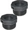 Aerzetix - C51857 - Set di 2 riduttori in plastica Maschio/Femmina 2''x1 1/2'' con Fermo Interno per avvitamento - nipplo Ridotto Maschio/Femmina per avvitare 6 Bar