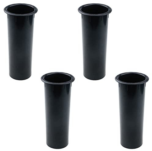 Pastlla Tubi per porta altoparlante in plastica ABS, 17,8 x 7,6 cm, per subwoofer, bass reflex, confezione da 4