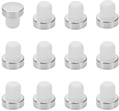 Savagrow Weinflaschenverschluss, T-förmige Korken mit Aluminiumoxid-Verschluss, Flaschenverschluss für Bierflaschen, Basteln, 12 Stück (Silber), BC1211