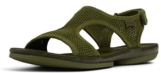 Camper Women's Right Nina K201645 T-Strap Sandal, Medium Green 001, 5 UK