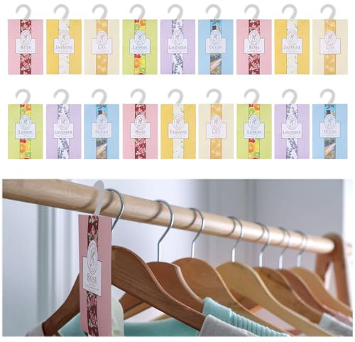 Wardrobe Fresheners, 18pcs Scented Sachets for Wardrobes And Drawers, Wardrobe Scent, Drawer Fresheners, Lavender, Jasmine, Lily, Rose, Ocean, Lemon For Closet, Shoe Rack