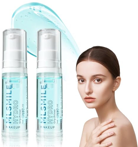 Jutqut Mini Power Grip Primer Gel, Invisible Pore Milk Make up, Moisturizing Jelly Face Primer, Pre Makeup Gel Pore Shrink Isolation Concealer Pore Skin, 2 Kleine Reiseflasche