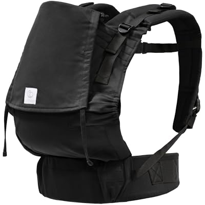 Portabebé Stokke Limas Flex, Negro (OCS) - Portabebés de hebilla completa - Tres opciones de transporte - Seguro para bebés de 1 mes/4 kg a 20 kg