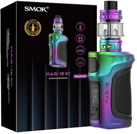 SMOK MAG-18 Kit Mod 230W TFV18 7,5 ml Batería 18650 no incluida