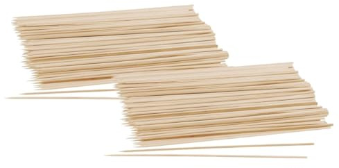 Fackelmann 9932250 - Pinchos de madera con certificación Fsc, pinchos para parrilla y barbacoas (100 unidades, 25 cm)