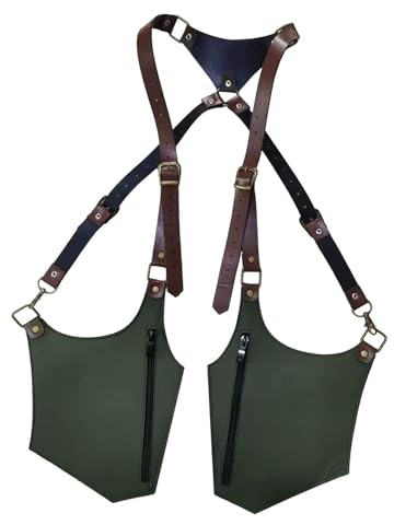 Dickly Leder Anti-Diebstahl-Schulter Holster Pouch Unterarm Holster Tasche Einstellbare Schulter versteckte Pack Tasche für Outdoor-Reisen，#17