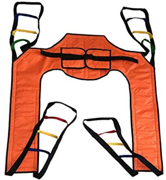 Transfer-Pflegeschlinge, Toilettenliftschlinge mit Netzkopfstütze, Patientenliftschlinge, Badewannenlifter für Patienten, geteilte Beinschlinge für ältere Menschen mit bariatrischer Behinder