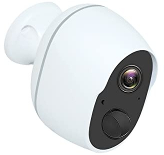 nmbhus 3MP Tuya Smart Life 5200/9000mAh Batterie Rechargeable Solaire extérieur WiFi 1080P Surveillance sécurité sirène caméra Installation Facile(No Alexa)