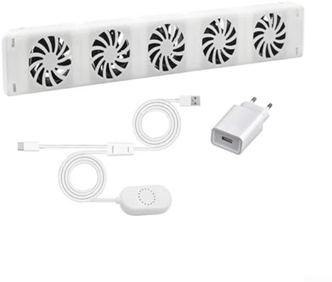 ZYWUOY Ventilatore per termosifone, 5.0, intelligente ventola di riscaldamento con 5 ventole, kit di espansione per ventola (set mono)