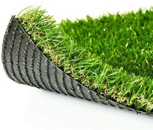 Tapis de gazon artificiel de qualité supérieure - 2 x 10 m - Vert - 2 cm d'épaisseur - Pour jardin et cour - Tapis de gazon synthétique durable - Fausse pelouse pour chiens - Utilisation en extérieur