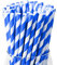 Paquete de 100 Pajitas de Papel Biodegradables - 6x197mm, Perfectas para Fiestas, Cumpleaños, Bodas, Batidos y Cócteles (Azul marino)