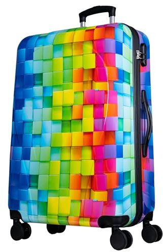 NOWI Hartschalenkoffer XL Groß – 102L Volumen – 8 Rollen 360° drehbar – Leichter ABS Koffer mit Zahlenschloss & Teleskopgestänge – Reisekoffer, Koffer Groß, Trolley (XL)