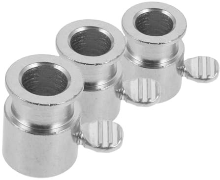 TOGEVAL 3pcs Rotisserie Spit Balance Bolt Skewer Stopper for Placement and Secure Cooking -plated Accessory for Gas Grills and Dehydrators