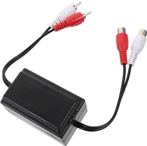 LALAFINA Isolatore di Rumore per Sistemi Audio Auto, Filtro Antirumore Loop di Terra, Accessorio Elettronico Versatile per Eliminazione Ronzii e Miglioramento Audio in Auto, Facile