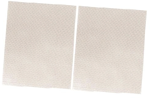 BESPORTBLE 4 Pièces Tapis de Cuisson BBQ Réutilisable Adhérent de Filet Grillage Barbecue pour Pique et Restaurant Découpe Personnalisée Facile à Nettoyer Compatible Lave