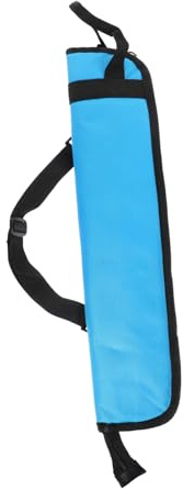 Drumstick Haltertasche aus Oxfordstoff Blau für 4 Paar | Handtragbar und Schultertasche Nutzbar, Weiche Haptik, für Drumsticks und Trommelstöcke