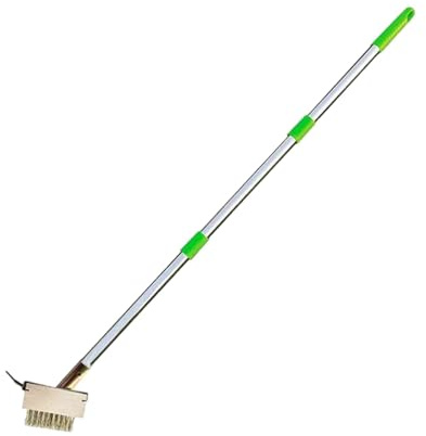 JAYIOLA Fugenreinigungsbürste Aus Stahl, Manueller Unkrautstecher Aus Edelstahl, Multifunktionaler Moosentfernungs Gadget, Fugenreiniger für Gehwege Und Terra, Mehrfarbig, 113cm