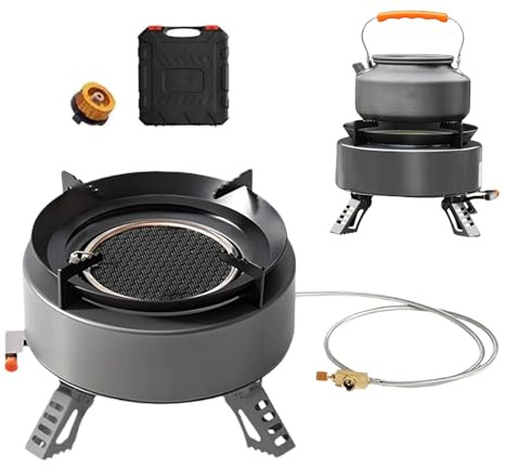 Fornello da Campeggio per Esterno,Da Cucina Resistenti Al | Fornello A Bruciatore Con Para,per Escursionismo Viaggio e Attività Outdoor per Tutta La Famiglia
