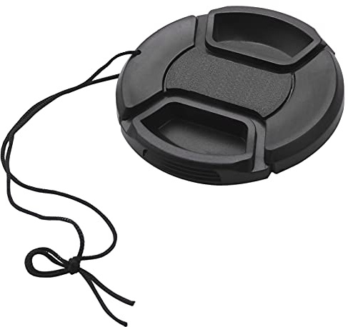 Elydiva 58Mm Lens Cap With Lens Cap Leash Hole Bundle For Dslr Cameras For (58Mm)- 4 Pack