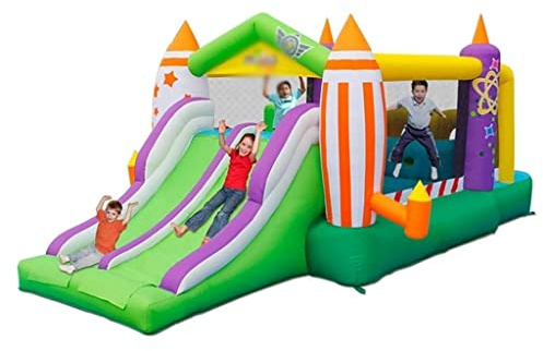 Inflatable Slides Castle Bouncy Playhouse For Birthday Party Gift With Blower Home Outdoor Large Trampoline