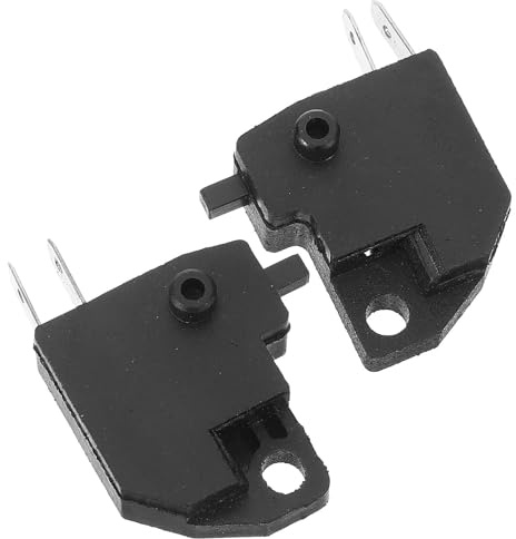 Interruptor de Luz de Freno Delantero 2 Piezas Motocicleta | Plástico y Cobre, Recambio para Moto, Operación Suave, Instalación Fácil, Uso Fiable