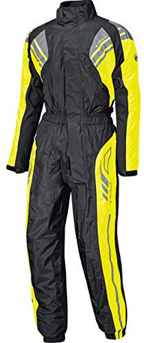 Held Regenkombi Motorrad Regenbekleidung Regenanzug Flood Regenkombi schwarz/neon-gelb XL, Unisex, Multipurpose, Ganzjährig, Textil