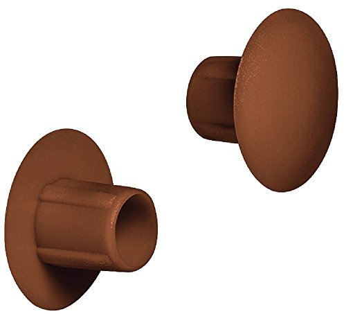 Gedotec Lot de 100 Capuchons de Vis à Enfoncer - Marron RAL 8007 - Plastique - H1120 - Diamètre 5 mm - Ronds Pour Perçage Aveugle - À Presser