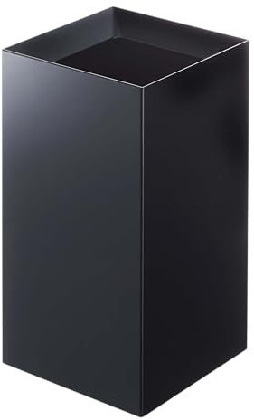 YAMAZAKI home 4493 Mülleimer, moderner Müllkorb mit Griff, Einheitsgröße, Schwarz
