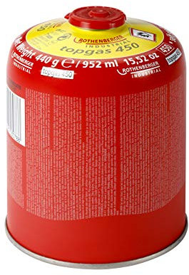 ROTHENBERGER Industrial Top Gas Schraub - Gaskartusche 450g - 740 ml - Vorteilsdose für lange Einsatzdauer ; 7/16 EU, 1500003478