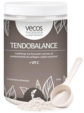 Péptidos Bioactivos de Colágeno en Polvo y Vitamina C - Tendobalance - 305 g - Contribuye al Mantenimiento Normal de Cartílagos y Tejidos Conectivos - Complemento Alimenticio