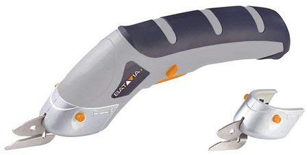 Batavia Electric Scissors Cutter 3.6V, Portable for Dressmaking, Fabric, Textiles, Leather, Cardboard, Wallpaper, Cloth Adjustable Speed Regulation, Dust Extraction Adapter