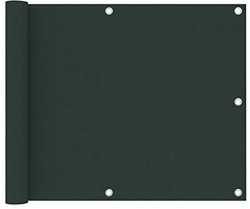 YITHOPI Balkonumspannungen Balkon Sichtschutz Rechteck | Balkon-Sichtschutz | Balkonbespannung | Balkonverkleidung | 0.75/0.9 x 3/4/5/6 m | Grün Oxford-Gewebe | für Balkon Garten im Freien