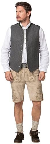 Stockerpoint Fabricio Gilet traditionnel pour homme, vert mousse, 50