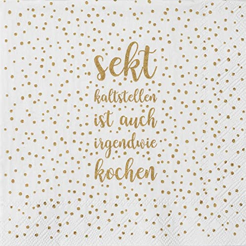 Räder [W0526] Cocktailserviette 25x25cm, Sekt kaltstellen