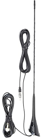 CB-Antenne PNI Duplex 2000 CB-FM, 26-28MHz (CB), 87-108MHz (FM), CB-Kabel und FM-Kabel 5 Meter, Glasfaser, Länge 490 mm