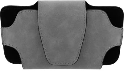 LFOTPP Sonnenblende Brillenhalter für alle Automodelle, Auto Sun Visor Aufbewahrungstasche PU Leder, Universal Auto Zubehör Sonnenbrille Brillenetui Organizer (Grau)