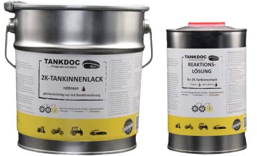 Tankdoc Tanksanierung 2K-Tankinnenlack Versiegelung 3,75kg Farbe rotbraun (2K-Tankinnenlack 3,75kg rotbraun)
