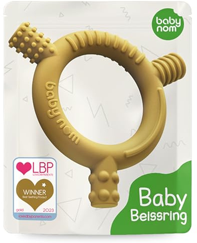 Baby Nom ® Massaggia Gengive per Neonati per 3 Mesi e Oltre - 100% Silicone Alimentare Giochi Dentizione Neonato, Dentizione Neonati per Sollievo Delle Gengive,