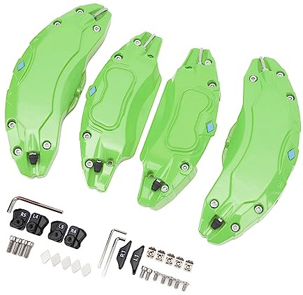 Brake Caliper Cover, Lightweight Bright Color Caliper Protector 4Pcs for 19 20 Inch Y Model Wheels Hub (Green)