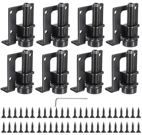 IGNPION Heavy Duty Adjustable Furniture Leveler Feet 8pcs M10 Furniture Leveling Height Legs for Tables, Shelving Units, Cabinets, Workbench, black