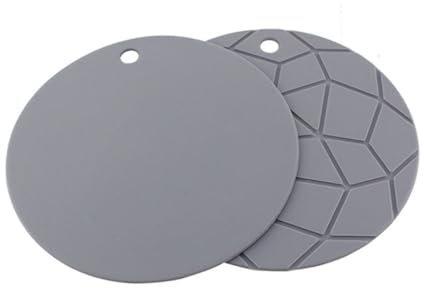 Cabilock 2stücke Untersetzer Dicke Hitzebeständige -matten Für Töpfe Schalen Und Teller Rund Schutz Esstisches